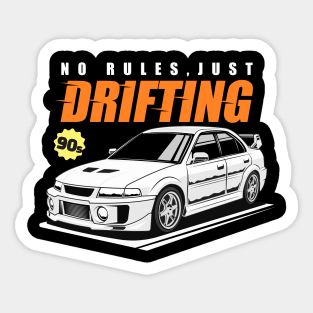 Lancer Evolution V Drifting Sticker